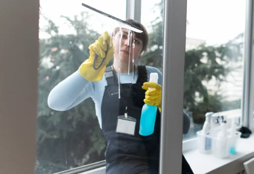 Nettoyage de vitres intérieures et extérieures à la Trimouille